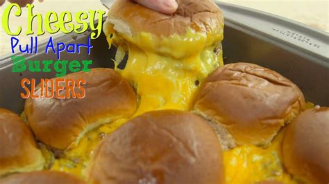 Easy Dinner Recipe Cheesy Pull Apart Burger Sliders Youtube