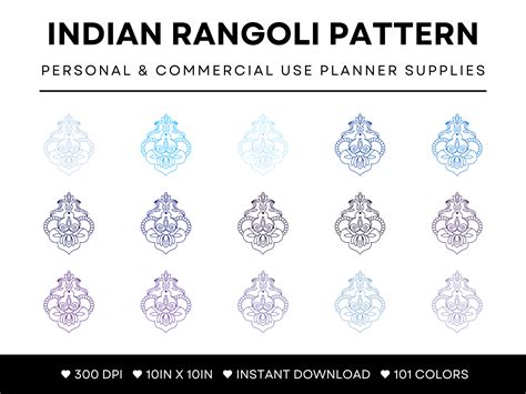 Indian Rangoli Pattern Graphic by DesignScape Arts · Creative Fabrica