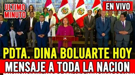 En Vivo Conferencia De La Pdte Boluarte Tras Acusaci N