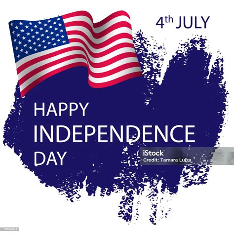 Happy Independence Day July 4th Stock Illustration Download Image Now