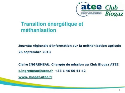 Ppt Transition Nerg Tique Et M Thanisation Powerpoint Presentation