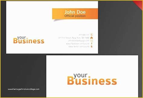 48 Business Card Template Publisher Free | Heritagechristiancollege