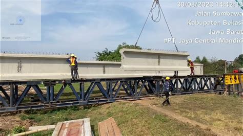 Metode Ereksen Trass Pci Girder Panjang 2660 M Pon Befa Mm2100 Youtube