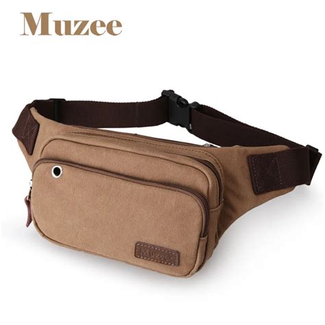 Muzee Men Male Multifunctional Fashion Waist Bag Casual Brand Beltbag Waist Packs Suit For Three