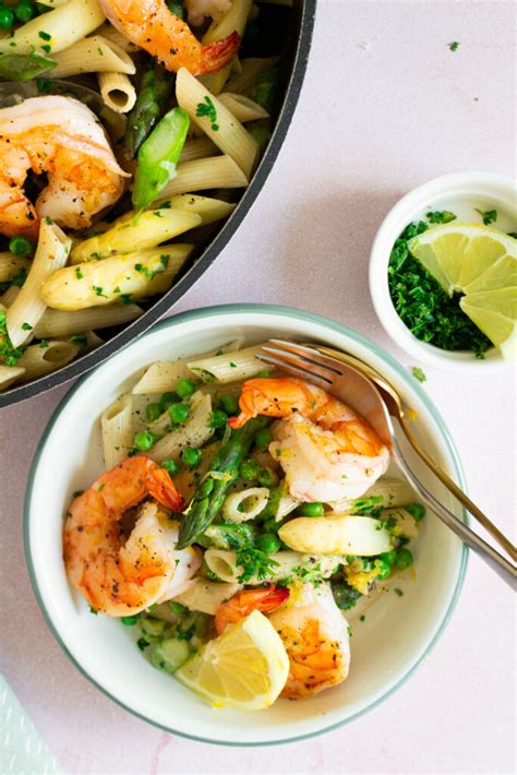 Pasta Met Asperges En Scampi Een Lepeltje Lekkers