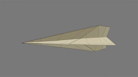 3D Model Paper Airplane - TurboSquid 1467286