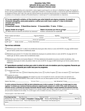 Completable En L Nea Financial Assistance Wenatchee Valley Ymca Fax