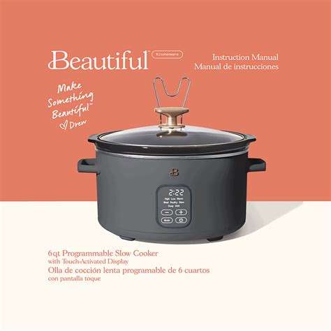 Beautiful 6 Quart Programmable Slow Cooker User Manual