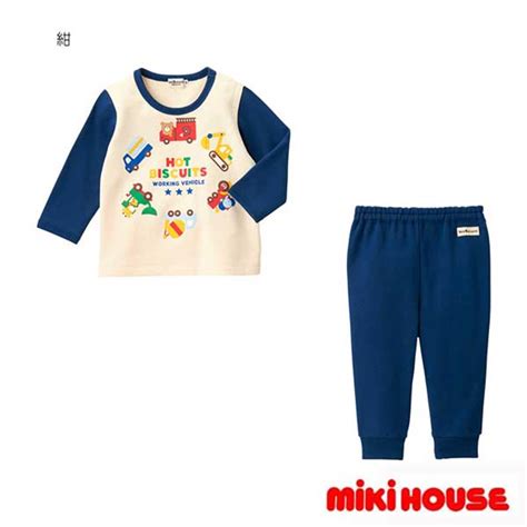 MIKIHOUSE HOT BISCUITS Room Wear Navy Authorized Dealer In Australia