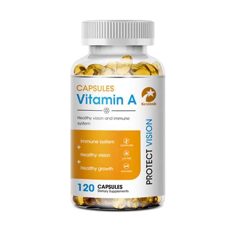 Kexinsh Vitamin A Capsules From Fish Liver Oil Supports Immune