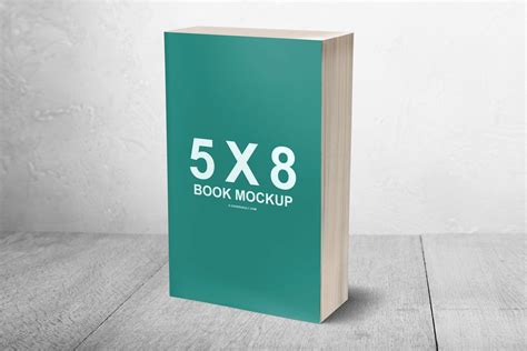 5 X 8 Mass Market Paperback 3d Book Mockup Covervault Book Cover