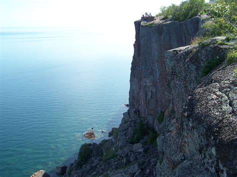 Rock Climbing At The Palisade Head Cliffs Lake Superiors North Shore