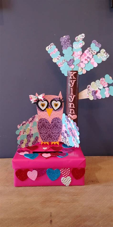 Valentine S Day Box Owl Valentine S Day Box Owl Valentines Valentine Box Valentine Day Boxes