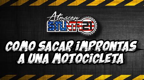 Cómo sacar improntas de chasis y motor en una motocicleta YouTube