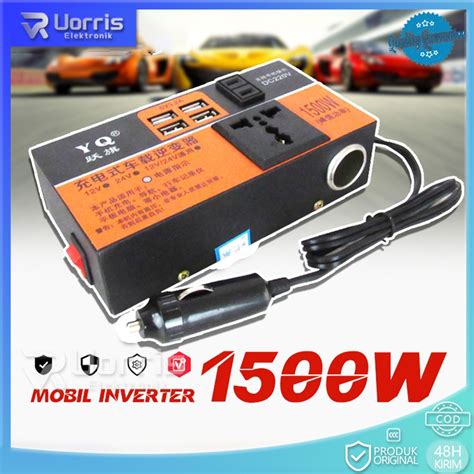 Jual Mobil Inverter 1500W Daya Kendaraan Multifunctional Power Socket