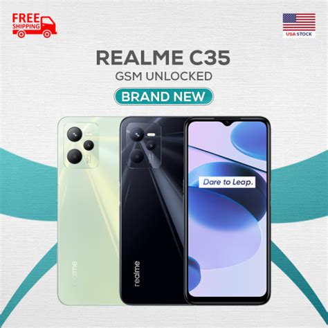Realme C35 128GB 4GB RAM RMX3511 (FACTORY UNLOCKED) 6.6″ 50MP (Global ...