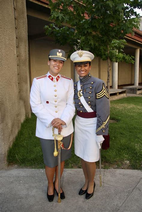 A West Point cadet and exchange student together with a recent commissioned officer (second ...