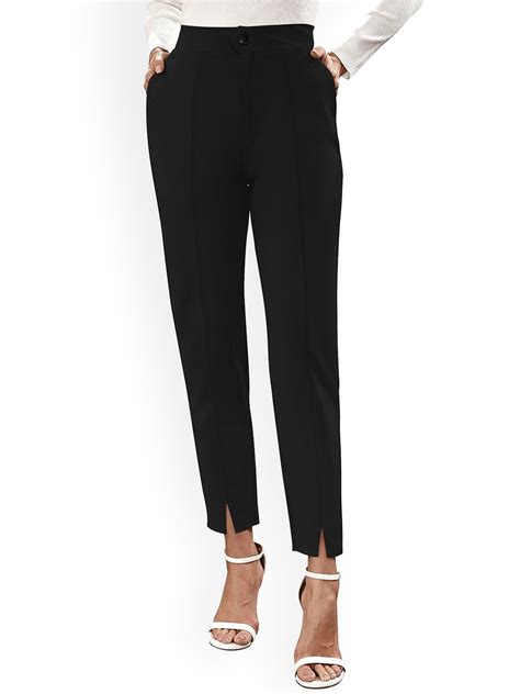 Buy ODETTE Women High Rise Formal Trousers Trousers For Women