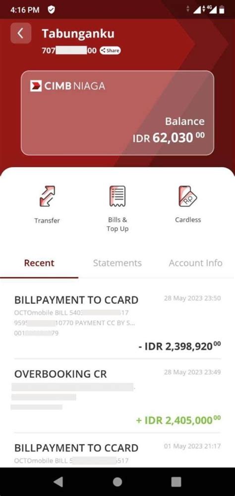 Masalah Status Transaksi Pembayaran Kartu Kredit CIMB Niaga In Progress