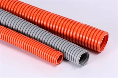 Orange Corrugated Conduit Low Smoke Halogen Free Flexible Electrical Conduit China Electrical