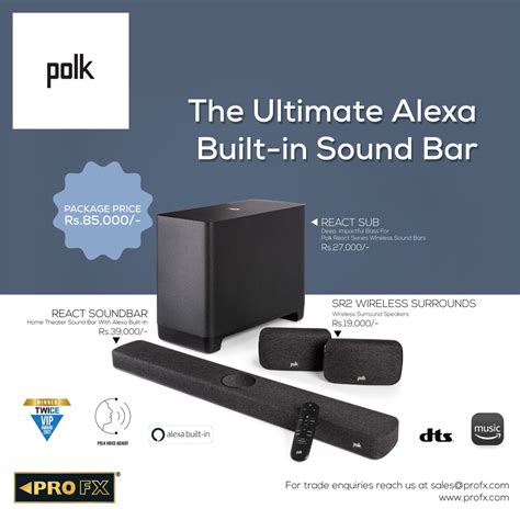 Polk React Surround System Home Theater Surround Sound Alexa Built In The Perfect Entry Into