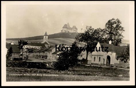 ALTE POSTKARTE LEOBENDORF NIEDERÖSTERREICH MIT BURG KREUZENSTEIN