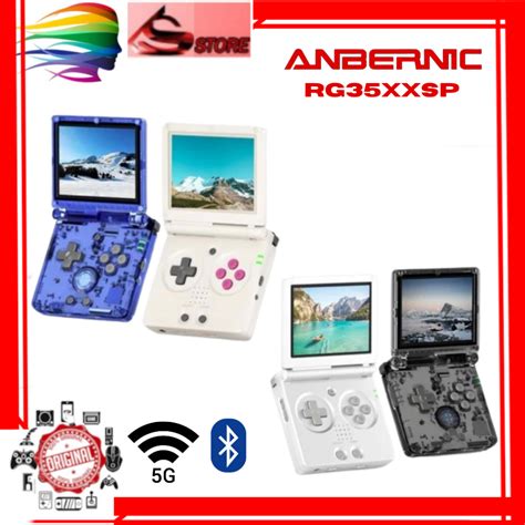 Jual Anbernic Rg35xxsp Retro Flip Handheld Video Game Console Classic