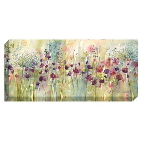 Catherine Stephenson Spring Floral Pods Print On Canvas 60 X 135cm