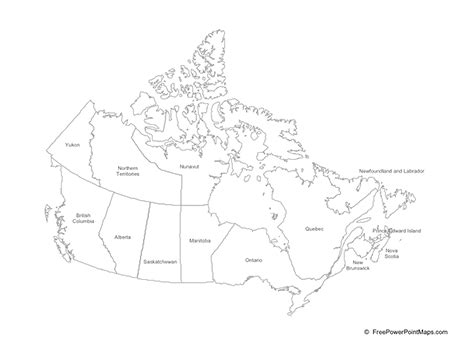 Blank Map Of Canadian Provinces