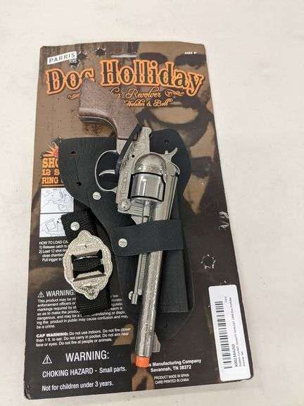 Lot of 3: Doc Holliday Replica Revolver with Holster And Belt - Dutch Goat