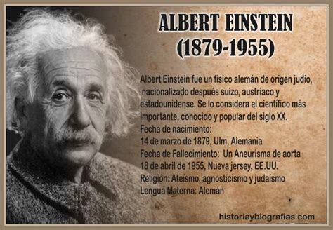 Reuni N Arte Unidad Historia Sobre Albert Einstein Domingo Yo Justa