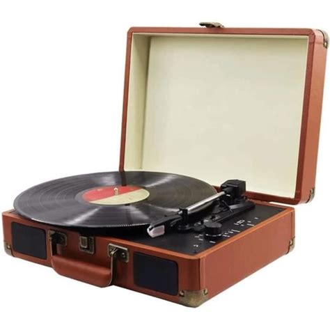 Tourne Disque Tourne Disque Vinyle Avec 3 Vitesses 33 45 78 Tr Min