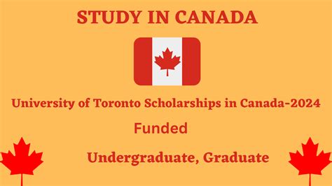 University of Toronto Scholarships in Canada-2024 - OpforAll