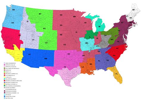 USA Map With Counties