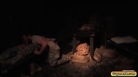 Army Threesome In The Bunker Sucking Big Cocks And Anal Fucking
