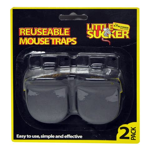 2 Pack Reusable Plastic Mouse Traps Bonningtons