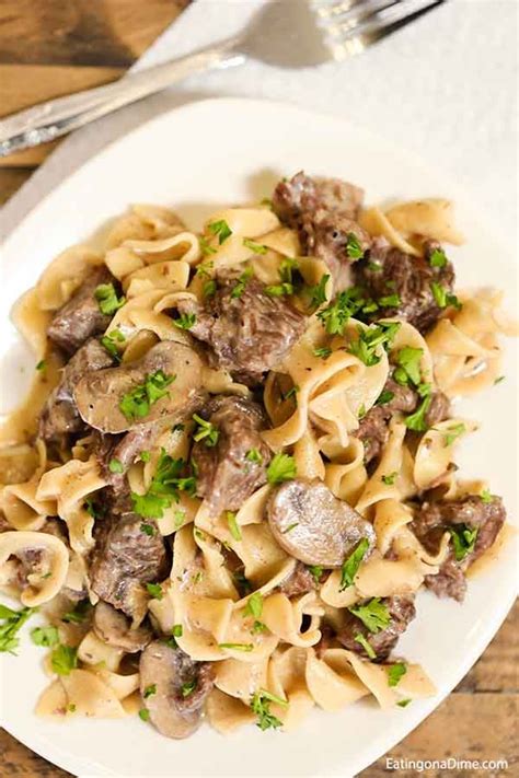 Easy Crock Pot Beef Stroganoff Recipe Simple Slow Cooker Meal