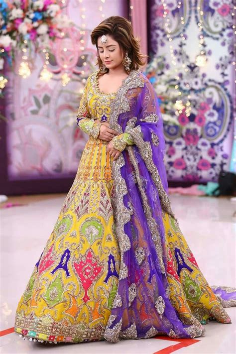 Bridal Mehndi Dresses Mehndi Outfits Bridal Lehenga Wedding Dresses