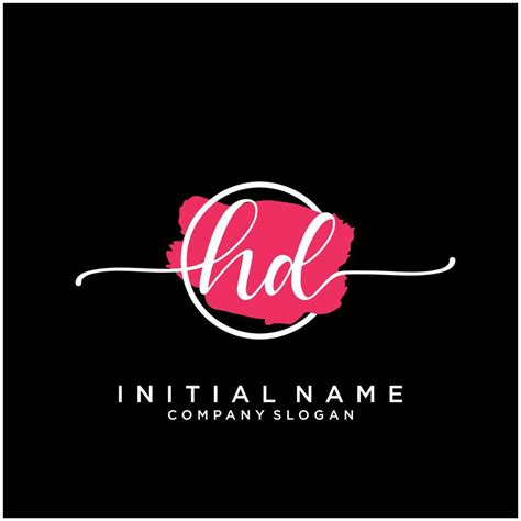 Inicial Hd Femenino Logo Colecciones Modelo Escritura Logo De Inicial