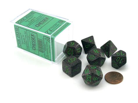 Polyhedral 7 Die Chessex Dice Set Speckled Earth — Pippd