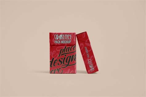 Premium PSD | Cigarette packaging mockup design