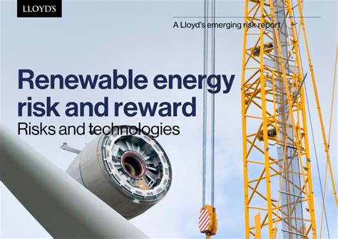 Lloyds Features Ner In Report Renewable Energy Risk And Reward Risks