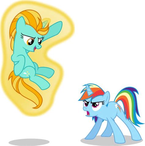 1058513 Safe Artist Punzil504 Lightning Dust Rainbow Dash Pony