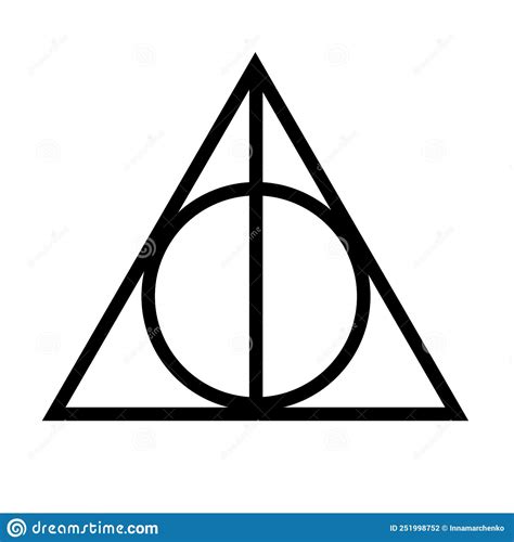 Ts Of Death From The Trilogy Deathly Hallows A Symbol From The Harry Potter Book Editorial