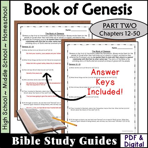 Book Of Genesis Bible Study Questions Ch 12 50 Made By Teachers