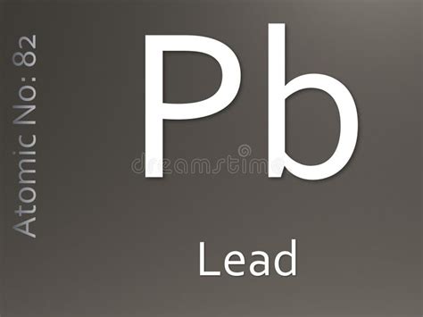 Lead Chemical Element Symbol Illustration Stock Illustration ...