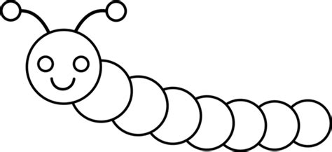 Caterpillar Outline Cliparts - Free Download