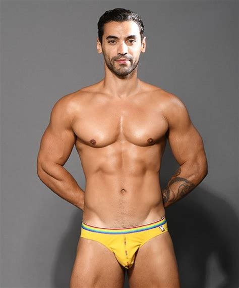 ANDREW CHRISTIAN Boy Brief Pride Almost Naked Yellow Briefs Menssecret Ch