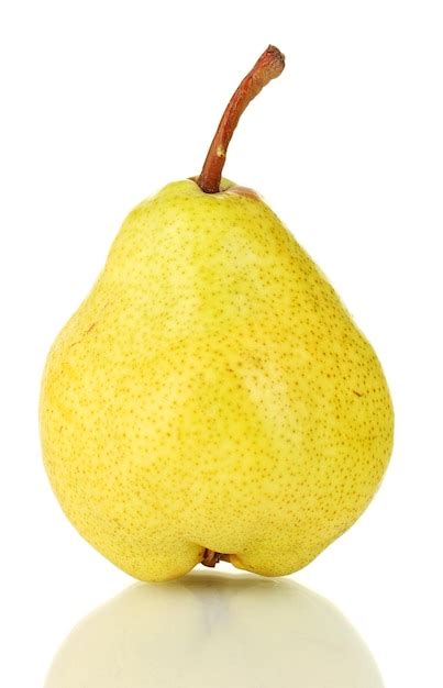 Premium Photo Ripe Pear Isolated On White