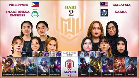 Hari Match Smart Omega Empress Vs Karra Mlbb Women S Invitational